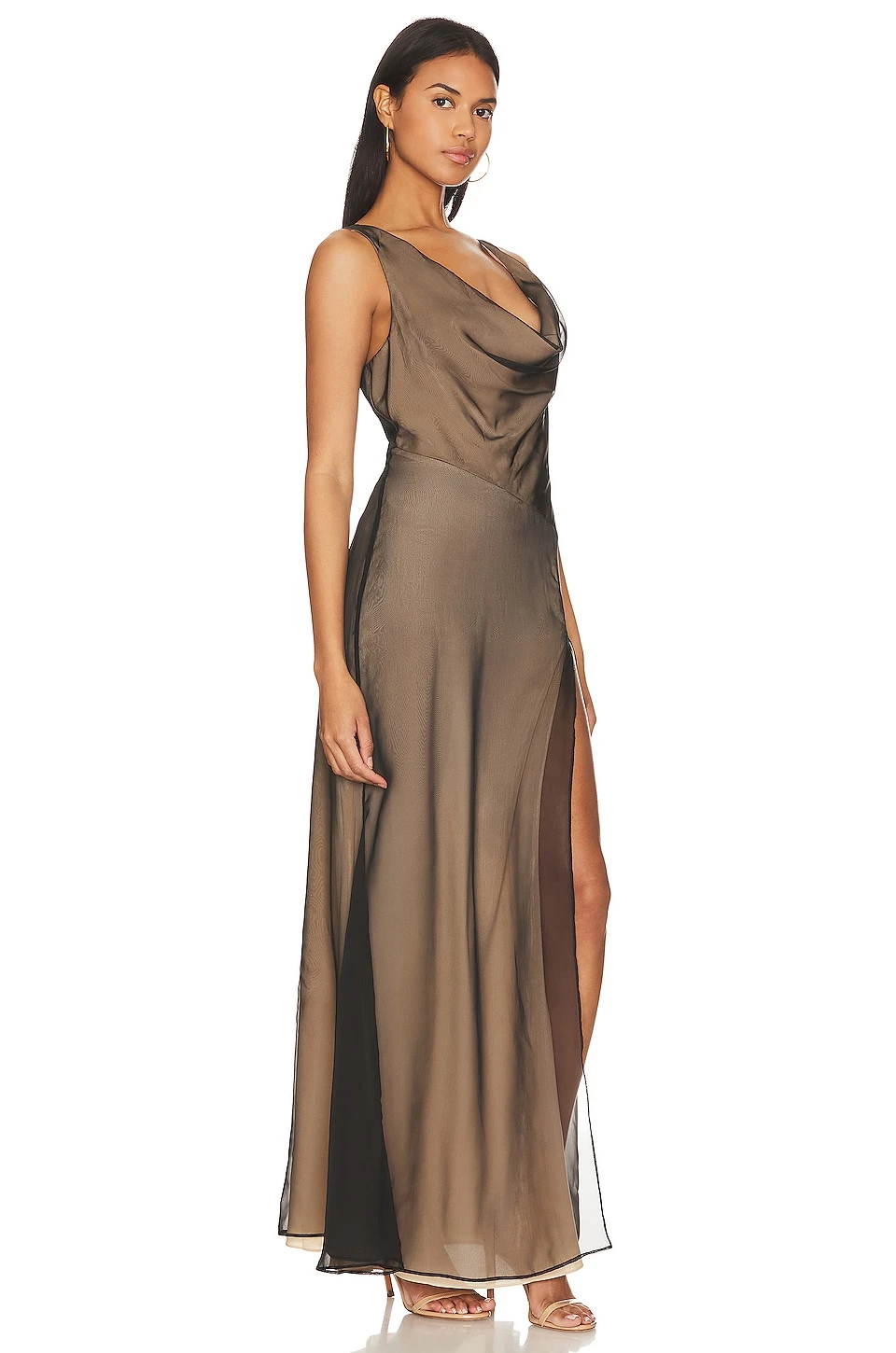 Calla Gown Black & Nude - Image 2