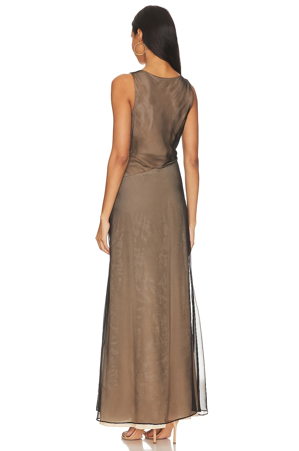 Calla Gown Black & Nude - Image 3