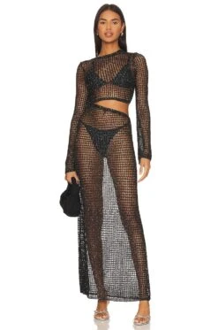 Lo Sequin Dress Black