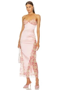 Eva Silk Dress Pink