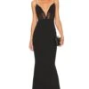 Sade Mesh Gown Black