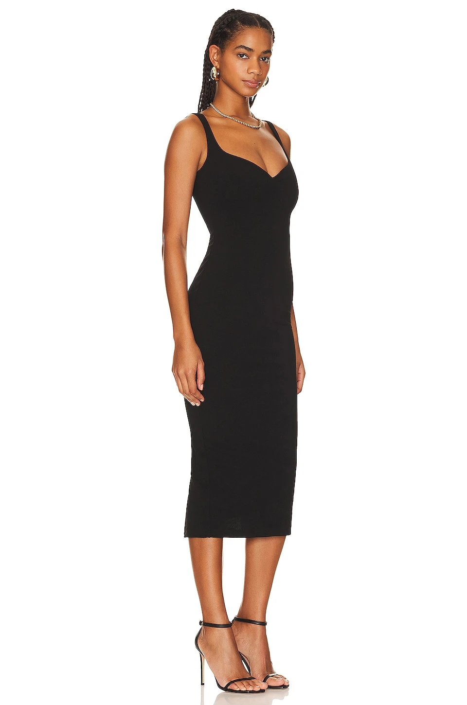 Romance Midi Dress Black - Image 2