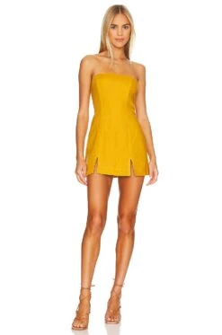 Harper Mini Dress Yellow