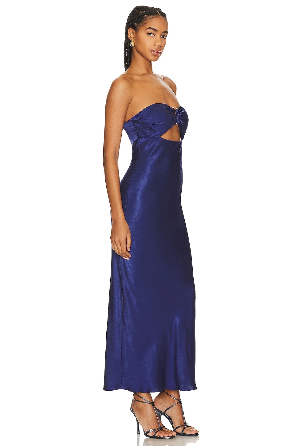Shona Joy Arienzo Strapless Midi Dress Midnight - Image 2