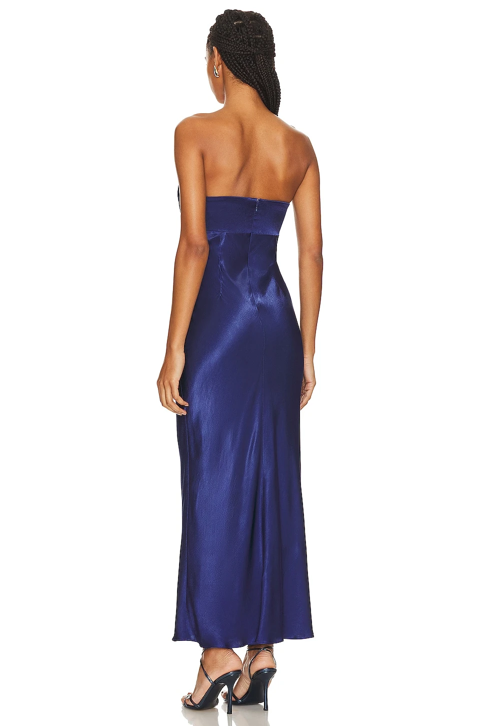 Shona Joy Arienzo Strapless Midi Dress Midnight - Image 3