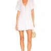 Show Me Your Mumu Alyssa Mini Dress White Voile