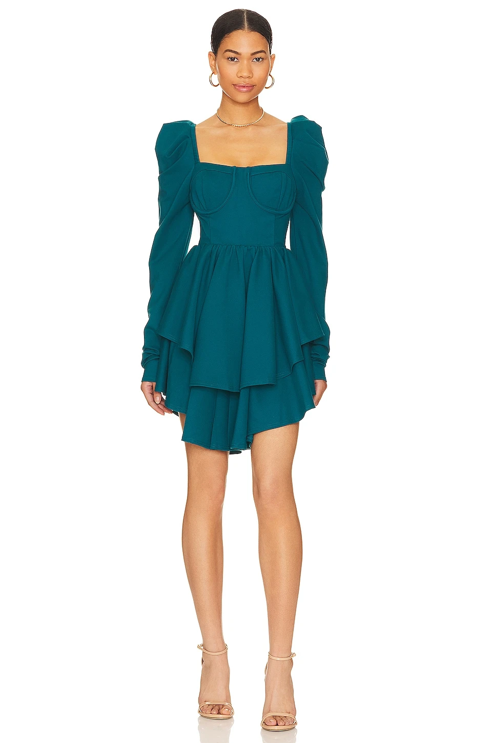 X REVOLVE The Boleyn Dress Ivory - Image 5