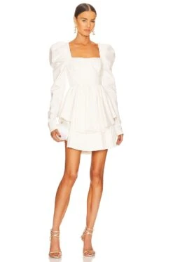 X REVOLVE The Boleyn Dress Ivory