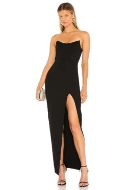 Ryleigh Strapless Maxi Dress Black