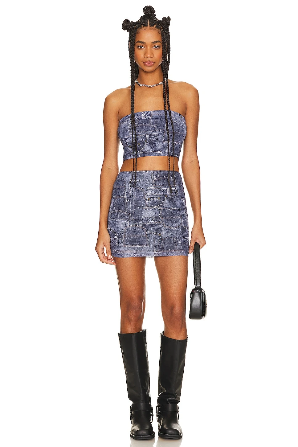 Dayna Skirt Set Purple Multi - Image 5