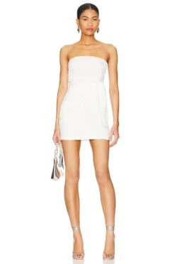 Andria Strapless Mini Dress White