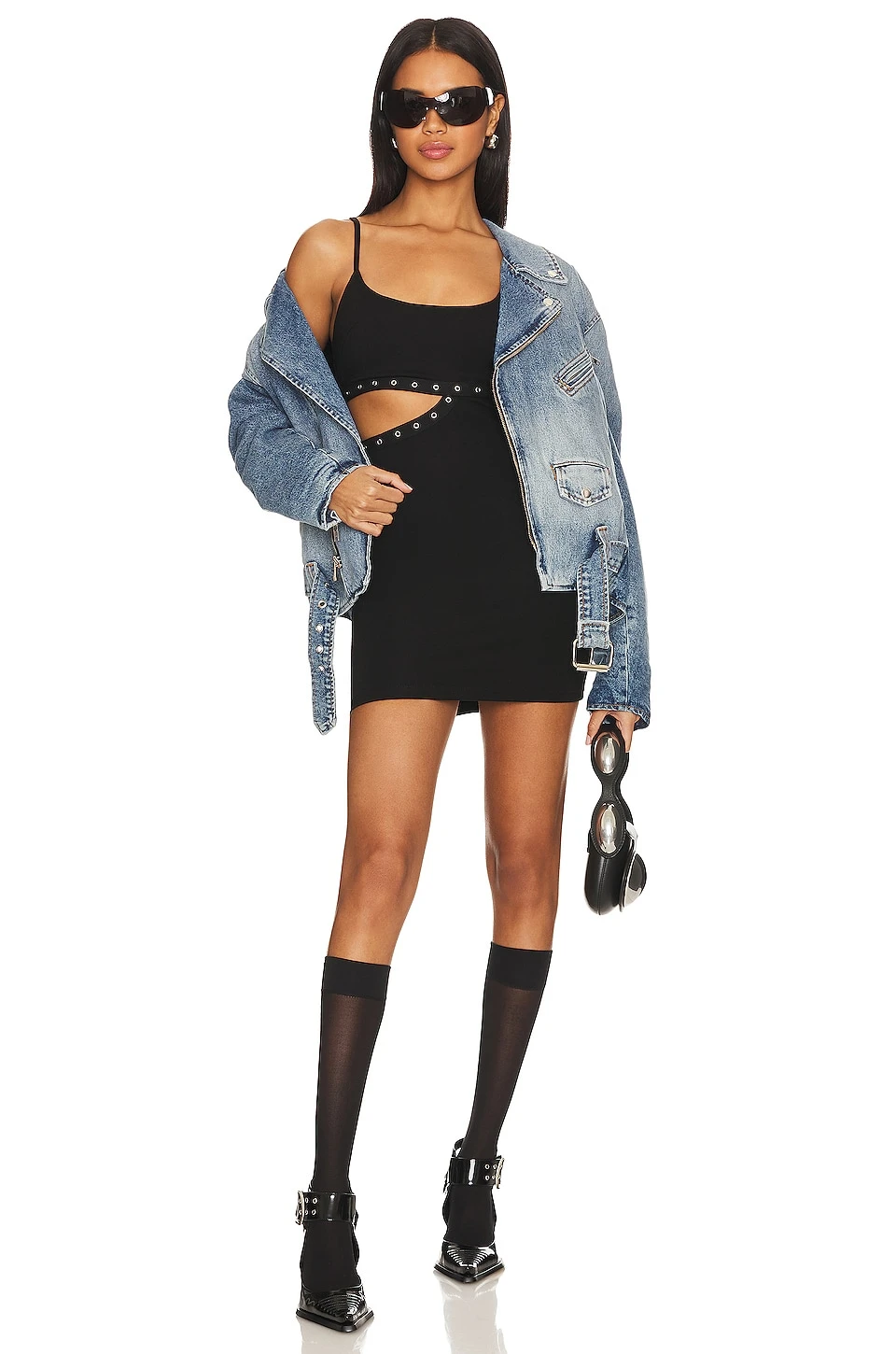 Kelly Cut Out Dress Black - Image 5