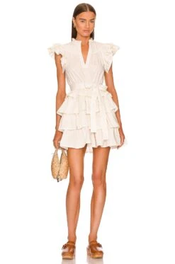 ULLA JOHNSON Lulua Dress Bone