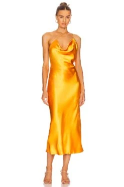 Sandrine Midi Dress Melon