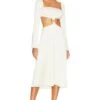 Cut Out Midi Whisper White