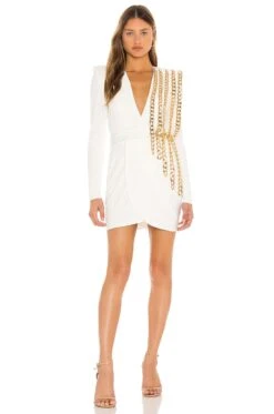 Pheonix Dress White & Gold