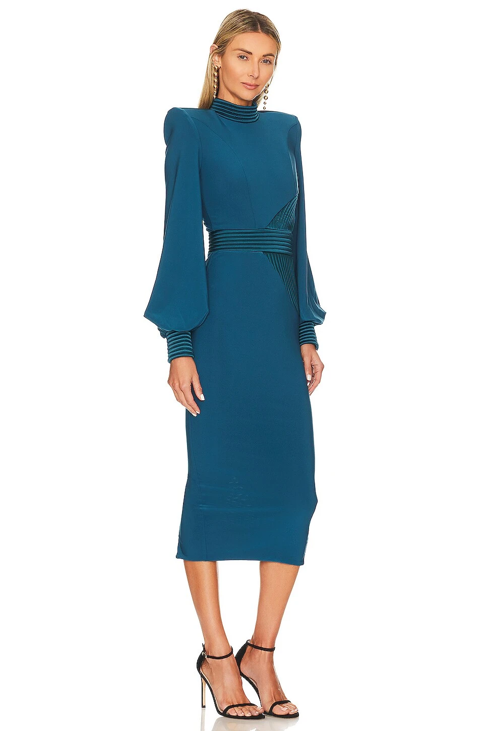 Cry Midi Dress Teal - Image 2