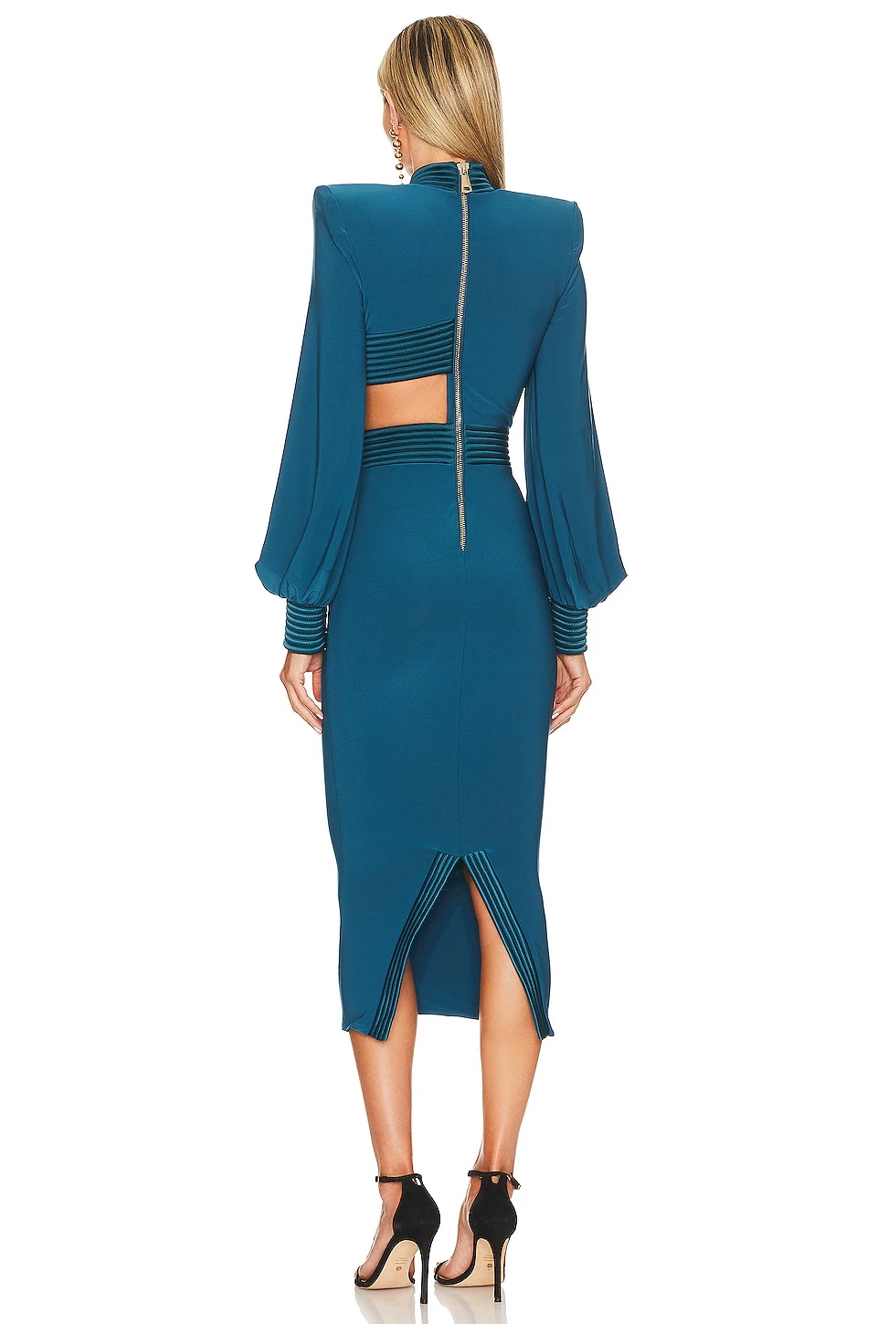 Cry Midi Dress Teal - Image 4